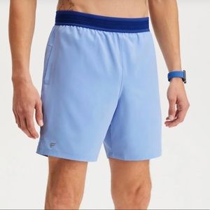 NWT - Fabletics Men’s Shorts (S) 7” Fundamental Shorts Vapor Blue